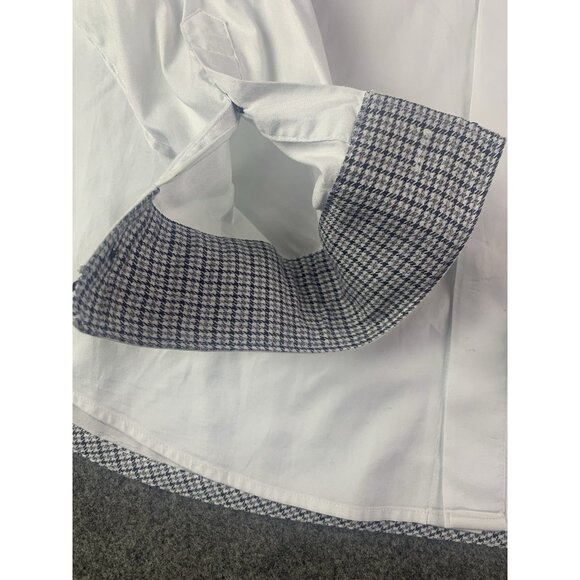 A/X Armani Exchange Slim Mens Cotton Contrast Trim L/S Button Down Shirt Size L - Picture 4 of 12